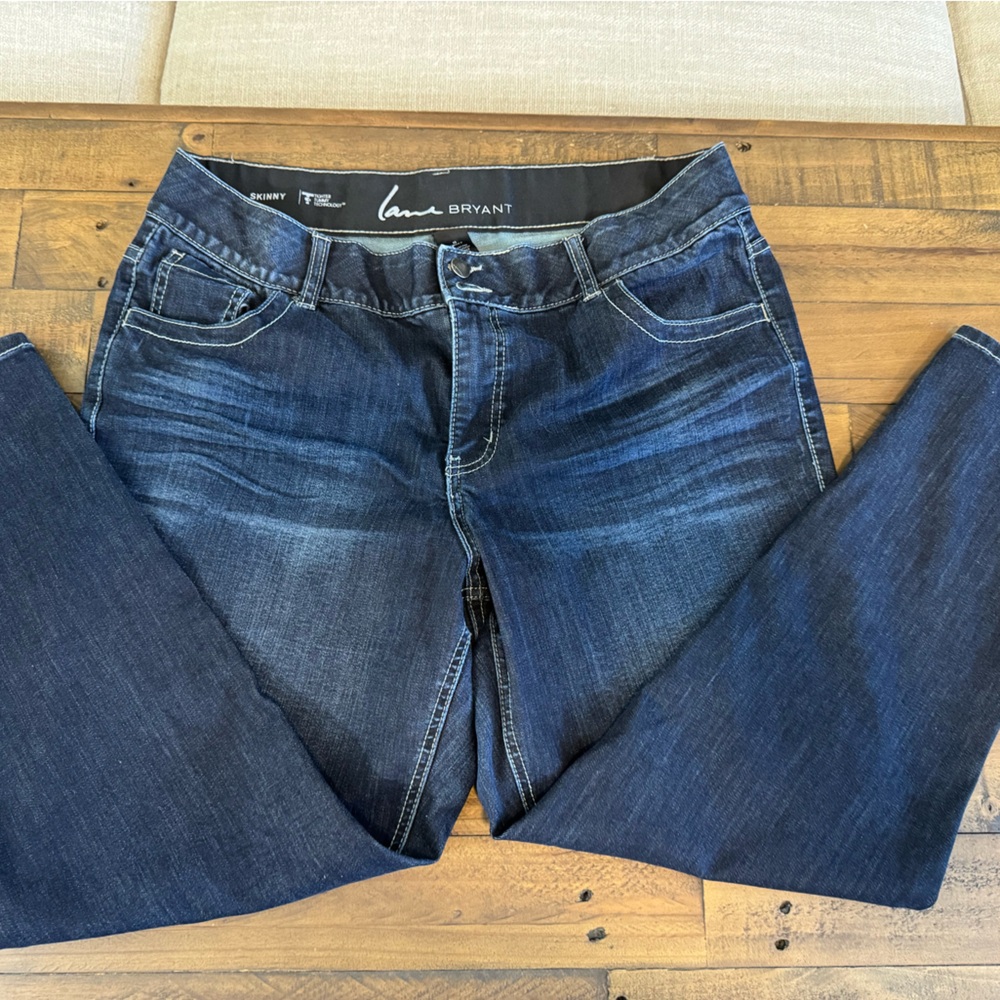 Lane Bryant Dark Wash Cropped Jeans